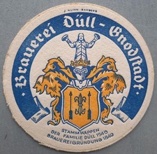 alter Bierdeckel Düll GNODSTADT