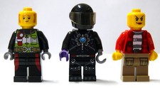 C0112 / LEGO ® Minifiguren - 3 Männer 1x mit Handprothese, 1x Airborne