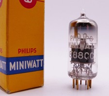 1x PHILIPS MINIWATT E88CC Röhre NEU OVP / New Old Stock in Box tube