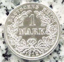 1 Mark 1912 F Silber