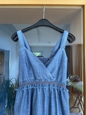 Bellybutton Kleid 38 Jeans M Umstand Blume Rüsche Sommer Träger Leicht - NEU