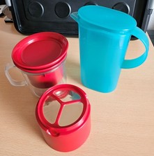 Tupperware AROMAX Kaffee/Tee  Kaffeebecher Deckel Goldfilter Junge Welle Kanne
