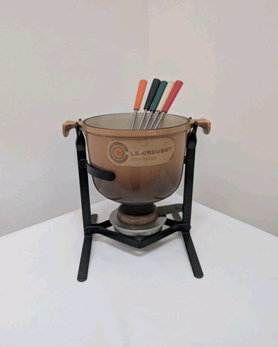 Creuset vintage fondue set - le,