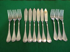 Christofle MALMAISON Fischbesteck 6 Personen 12 Teile versilbert TOP  !!