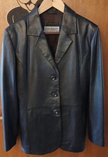 Damen Leder Parka Designer
