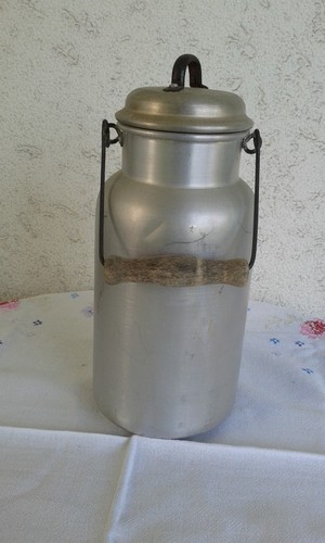 Antike milchkanne mit deckel - antike, 2
