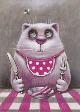 Postcard *  FAT CAT   *  fette   Katze   Lustige  Postkarte