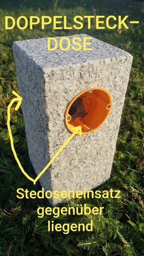 Doppel gartensteckdose - doppel,