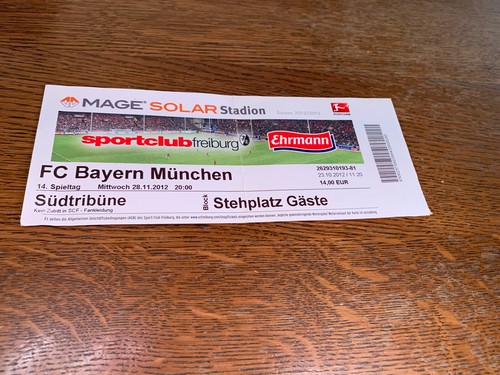 Used sammler ticket bayern - used,