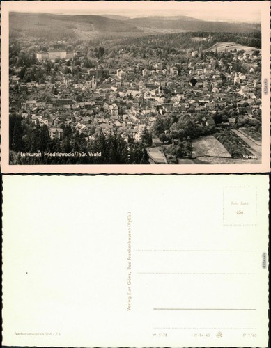 Ansichtskarte friedrichroda - ansichtskarte,