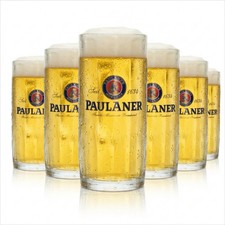 6x Paulaner Bier Glas 0,3l