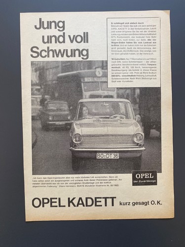 Opel kadett jung - jung, voll