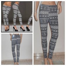 Thermoleggings, Damen Treggings,Hose,Leggins,Shabby,Norweger Muster S-M  36-38