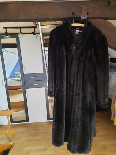 Damen pelzmantel lang schwarz - pelzmantel,
