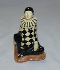 Elegante Harlekin Figur aus Keramik – Vintage Deko mit Charme