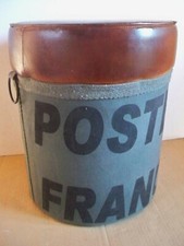Hocker Echtleder+Stoff POSTES
