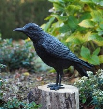 Bronzefigur rabe männlich - bronzefigur,