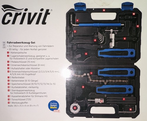 Crivit fahrrad werkzeugkoffer - fahrrad,