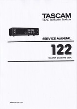Service Manual-Anleitung für Tascam 122 