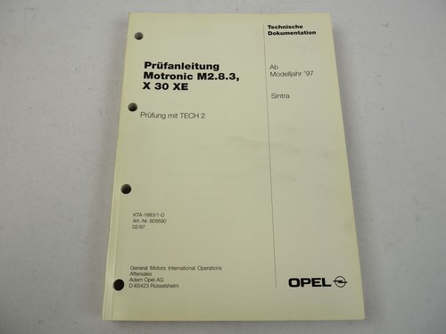 Opel sintra prüfanleitung - opel,