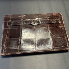 Vintage Krokodilleder Clutch