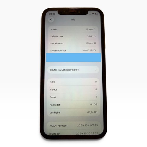 Apple iphone 64gb schwarz - 11,