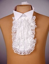 Spitzkragen steif mit Jabot