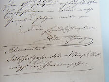 Maler EDWARD YOUNG (1823-1882): Eh. Brief WIEN 1858 über missglückte Kopie