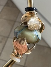 Trollbeads Beads Set, vergoldet, Blume der Fantasie, 925 Silber, retired