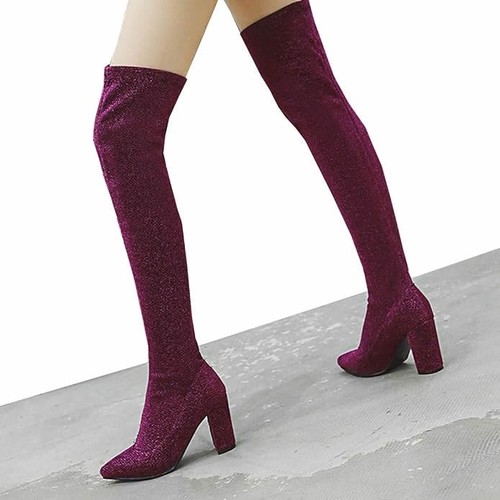 Stretch overknee stiefel high - stiefel,
