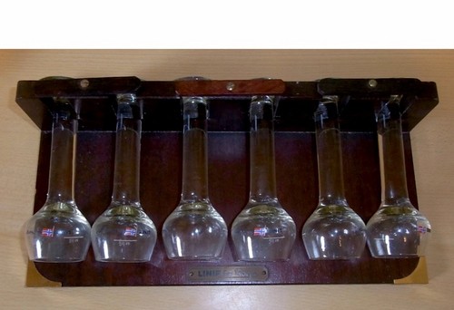Linie aquavit gläser - 6, mit