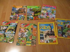 7 x Kinderzeitschriften Löwenzahn,Bibi, Plant Wow,Nationa Geografik