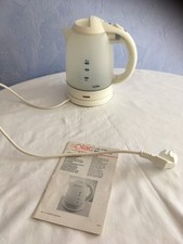 Wasserkocher Solac K 103, 1 Liter, transparent und cremeweiß, Vintage