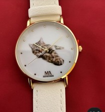 Ein zaubererhaftes Weihnachtsgeschenk Meister Anker 35  Zifferblatt Mit Katze