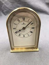 DUGENA Quartz Tischuhr Uhr Messing Design  MID-CENTURY Messing