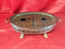 Antikes Altes Massives Doppel Warmhalte Stövchen Teestövchen Kupfer (5551)