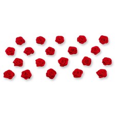 20 Satinrosen 15mm Rosenköpfe