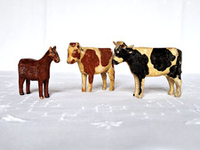 3 alte Reifentiere bemalt