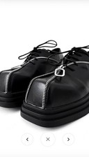 SQUARE HEAD LEATHER SHOES