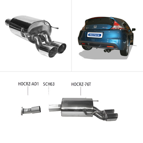 Bastuck sportauspuff honda - sportauspuff,