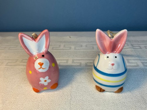 Oster deko zwei hasenfiguren - oster,