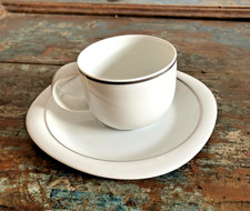 Tasse mit Unterteller Rosenthal Studio Line Suomi mit Silberrand