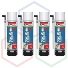 SOUDAL® - Soudafaom 2K B2 PU-Schaum Baustoffklasse B2 (MDI NEU) 4 x 400ml Dose
