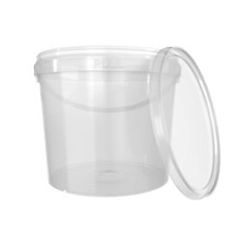 5l Eimer mit Deckel schwarz