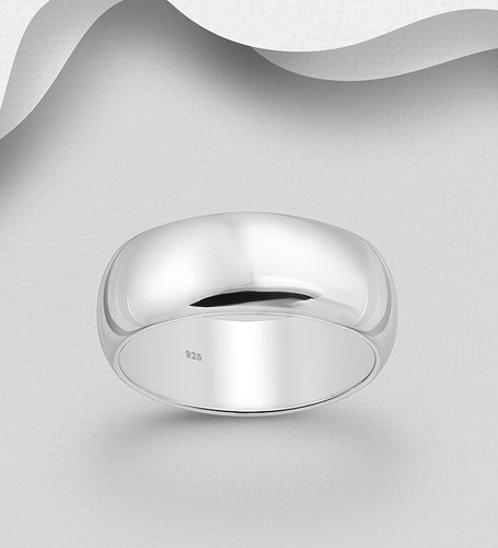 Band ring massiv - massiv, 925