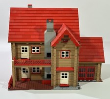 Modellbau Haus von Modellbahn aus Lego & Holz bemalt und geklebt Eigenbau HLF4
