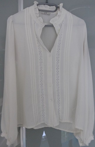 Jdy bluse rüschen spitze - bluse,