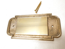 Gravurplatte Namenschild Firmentafel Messing  Nostalgisch Landhaus Antik Edel