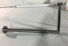 Garderobenstange L-Form Kleiderstange Wandgarderobe Edelstahl 13 cm hoch