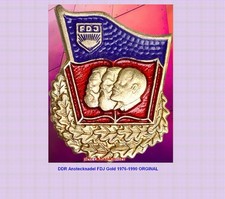 Ddr anstecknadel fdj gold - ,